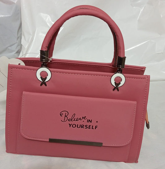"Believe In Yourself” Handbag – Stylish Women’s Shoulder & Hand Carry Bag, Elegant Daily & Casual Use Bag